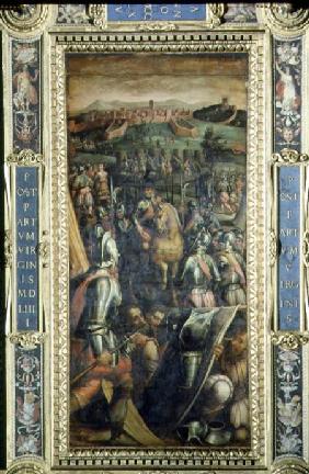 The Capture of Casole from the ceiling of the Salone dei Cinquecento 1565