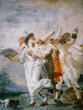 Pulcinella in Love c.1793
