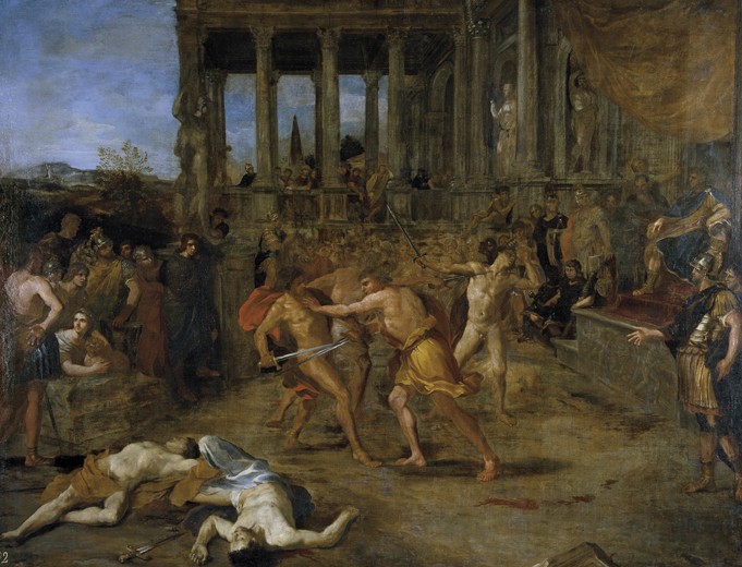Gladiatorenkampf von Giovanni Lanfranco