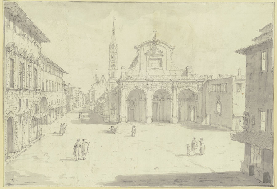 Ansicht von S. Marco in Florenz von Giuseppe Zocchi