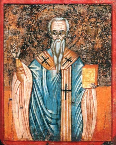St. Cyril of Alexandria (c.376-444), icon 17th centu