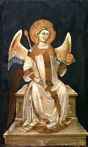 Angel Seated on a Throne, the Orb in one hand, the Sceptre in the other c.1348-54