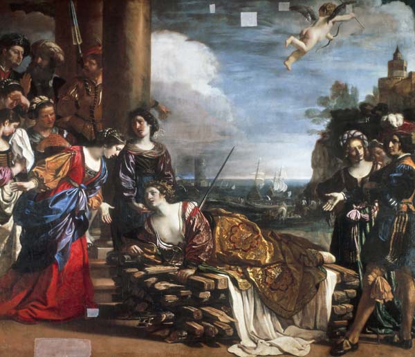 Death of Dido / Guercino von Guercino (eigentl. Giovanni Francesco Barbieri)