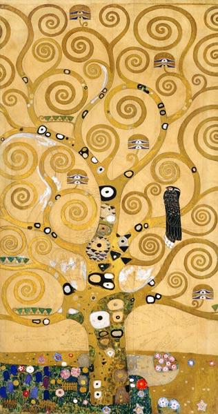 Der Lebensbaum Mittelteil - Gustav Klimt