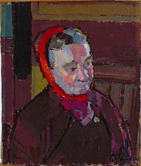 Portrait of Mrs Mounter, 1916-17 (oil on canvas) 1711