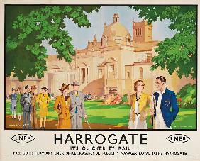 Harrogate, its Quicker by Train', poster advertising rail journeys 1941