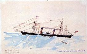 'Scotia', a Cunard steamship c.1879-80