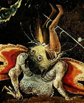 The Last Judgement, detail of a man being eaten by a monster c.1504