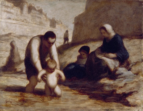 The First Bath von Honoré Daumier