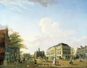 A View on the Leidse plein in Amsterdam 1778