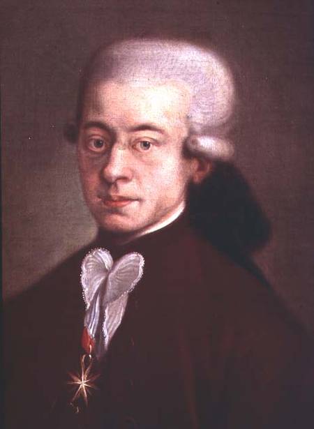 Portrait of Wolfgang Amadeus Mozart (1756-1791) after 1770  (detail) von Scuola pittorica italiana