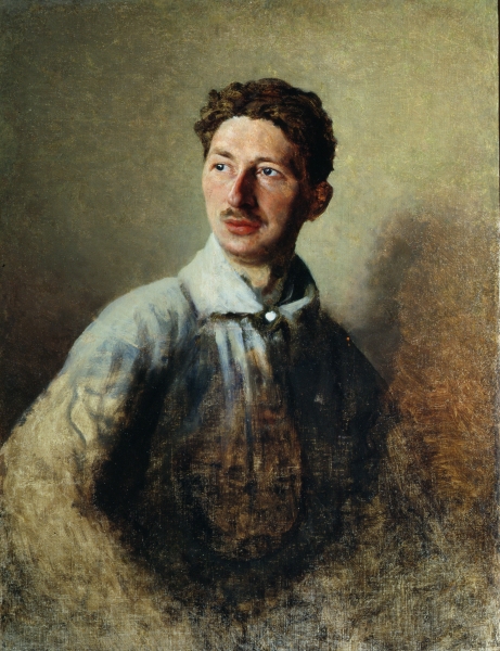 Portrait of the poet Sergey Gorodetsky (1884-1967) 1909 (oil on canvas)  von Ivan Kirillovich Parkhomenko