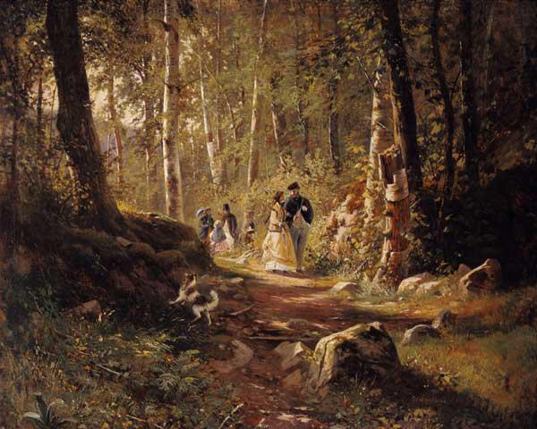 Spaziergang im Wald 1869