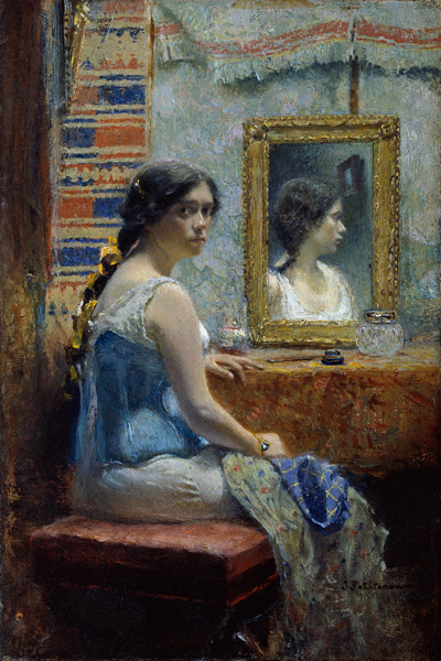 Dame vor dem Spiegel von Iwan Pawlowitsch Pochitonow