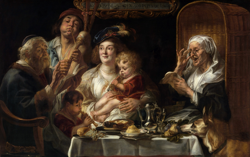 Family Concert / As the Old Sang, So Pipe the Young von Jacob Jordaens