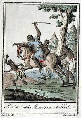 How the Moors capture their slaves, from 'Encyclopedie des Voyages', 1796 (coloured engraving) 16th