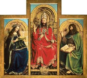 Genter Altar - Maria, Gottvater und Johannes der Täufer 1432