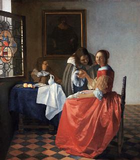 Das Mädchen mit dem Weinglas 1650/60
