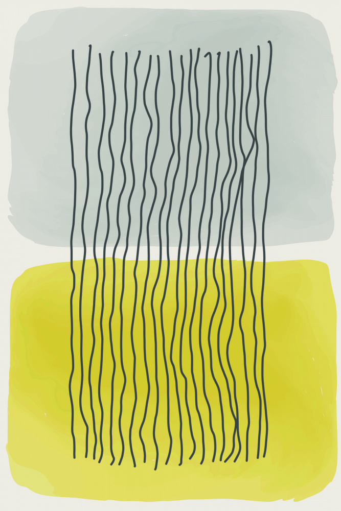 Gelbe Aquarellformen Serie Nr. 2 von jay stanley