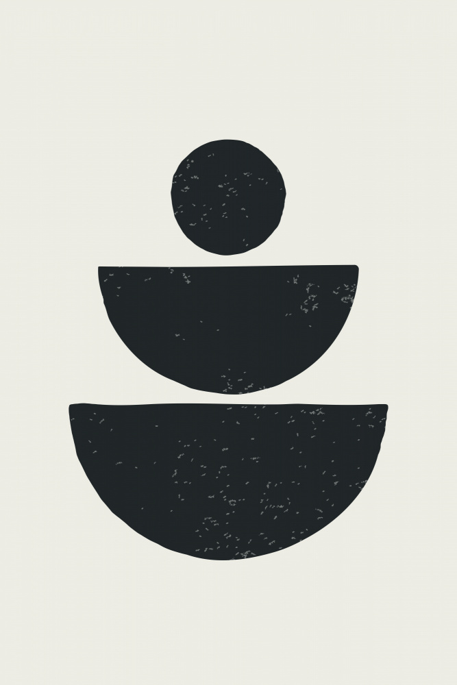 Schwarze abstrakte Formen Serie Nr. 1 von jay stanley