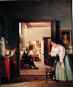 The Studio of Ingres in Rome 1818