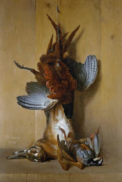 Still Life with a Hare, a Pheasant and a Red Partridge 1753