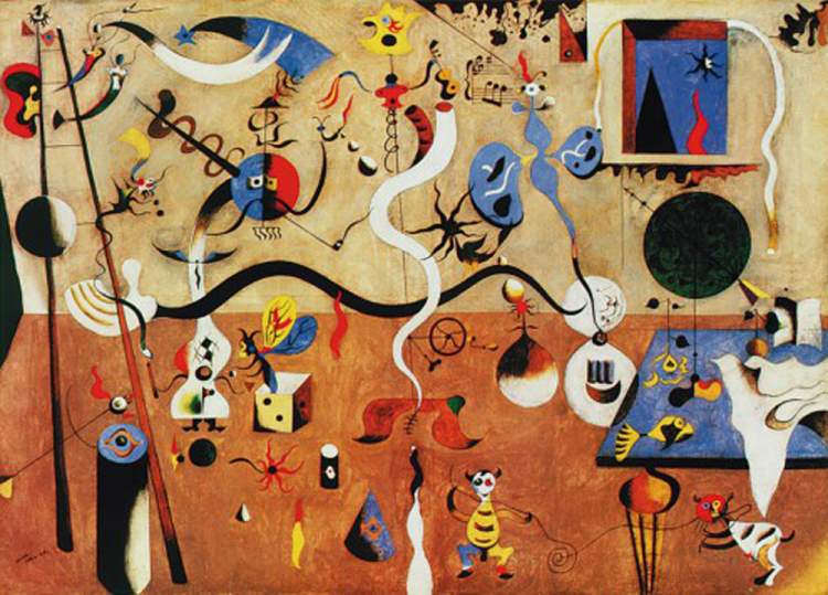 Bild:  Joan Miró - Il carnevale d'Arlecchino  - (JM-252)