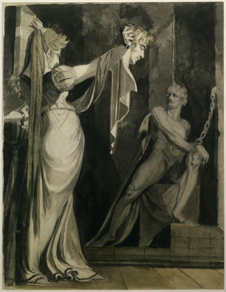 Kriemhild zeigt Haupt Gunth von Johann Heinrich Füssli