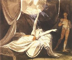 Kriemhilde sieht in Traum den toten Siegfried 1805