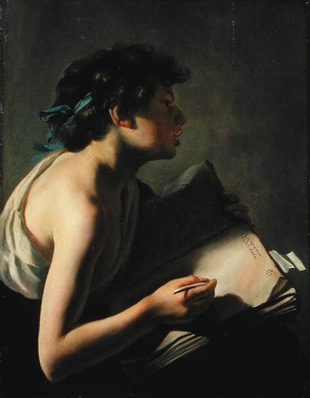 The Young Poet (Youth Transcribing Homer) von Johann Moreelse