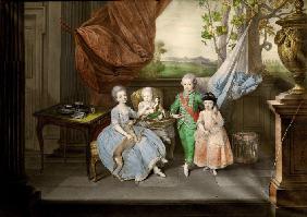 Prinz Ludwig von Parma (1773-1803) mit seinen drei ältesten Geschwistern Karoline (1770-1804), Marie 1778
