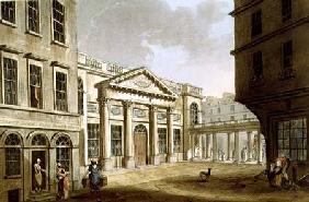 The Pump Room, from 'Bath Illustrated by a Series of Views', engraved by John Hill (1770-1850) pub. 1804