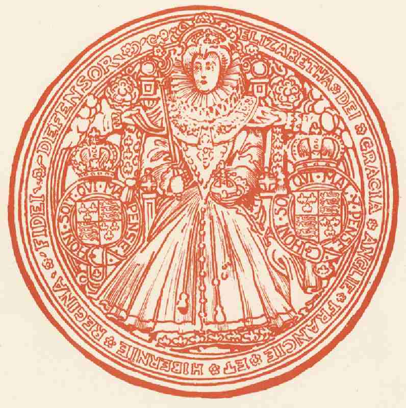 Siegel der Königin Elizabeth I. von John Hassall