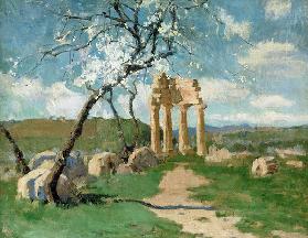 Almond Trees and Ruins, Sicily c.1887