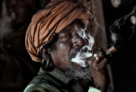 Beim Maha Shivaratri Festival im Pashupatinath-Tempel – Kathmandu-Nepal