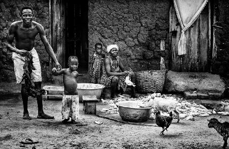 Familienleben in Benin