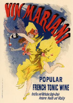 Werbeplakat für den Wein Mariani