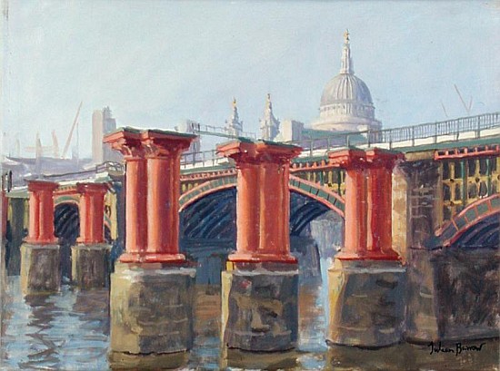 Blackfriars Bridge (oil on canvas)  von Julian  Barrow