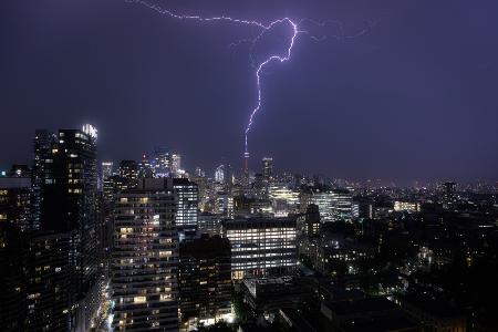 Toronto vom Blitz getroffen