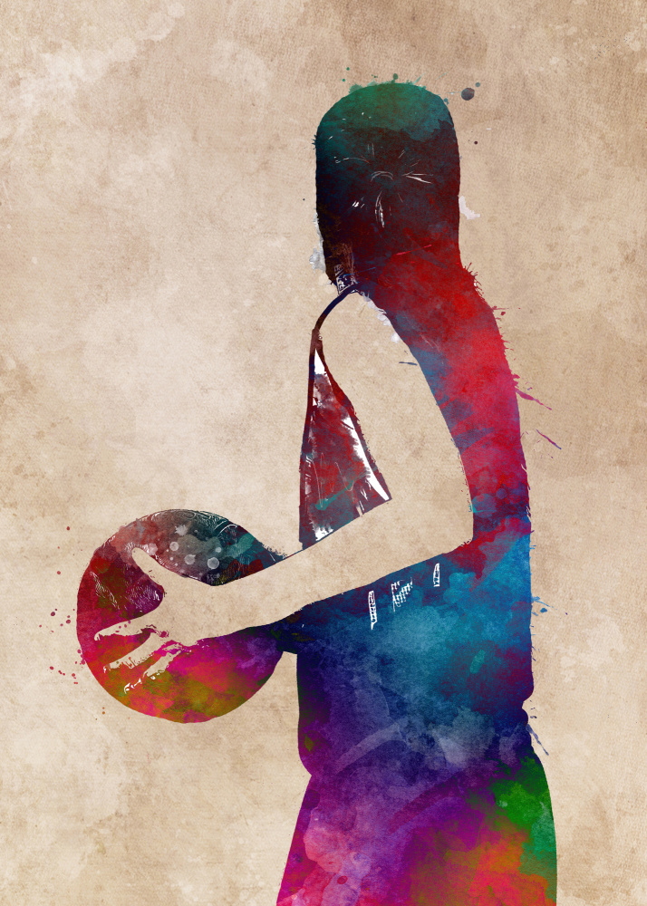 Basketball-Sportkunst 19 von Justyna Jaszke