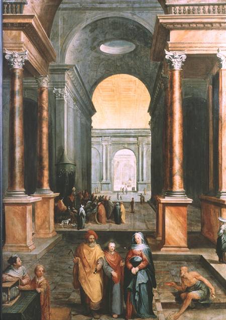 Christ in the Temple von Karel Van Mander