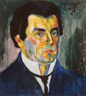 Kasimir Malevich, Self-portrait 1908 1908