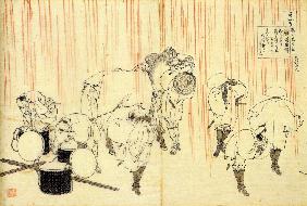 Aus der Serie "Spiegelbilder der Dichter": Fujiwara no Sadanaga