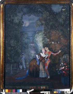 Harlekin mit einer Dame 1912