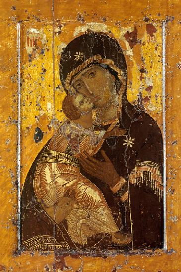 Gottesmutter von Wladimir (Detail) 1200