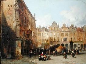 The Hotel de Ville, Arras 1856