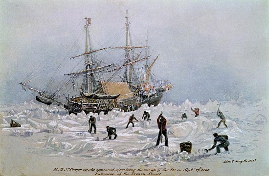 Incidents on a Trading Journey: HMS Terror as she Appeared After Being Thrown Up the Ice in Frozen C von Lieutenant Smyth