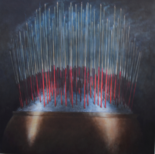 Incense Sticks in Bronze Bowl von Lincoln  Seligman