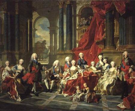 The Family of Philip V von Louis Michel van Loo