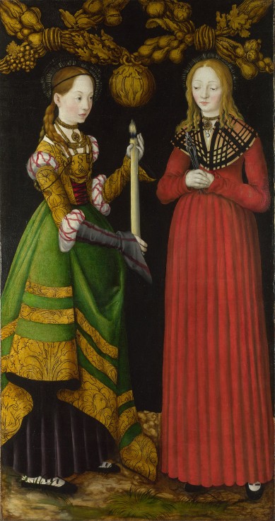 Die heiligen Genoveva und Apollonia von Lucas Cranach d. Ä.